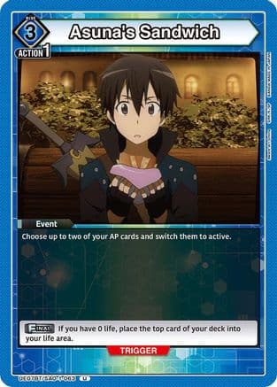 Asuna's Sandwich — UE07BT: Sword Art Online