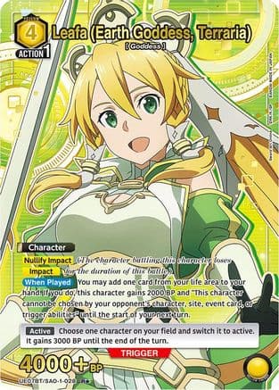 Leafa (Earth Goddess, Terraria) (028) (R*) — UE07BT: Sword Art Online