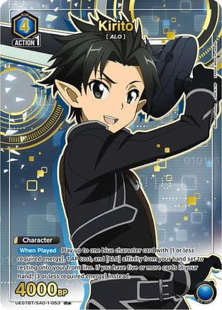 Kirito (053) (R*) — UE07BT: Sword Art Online