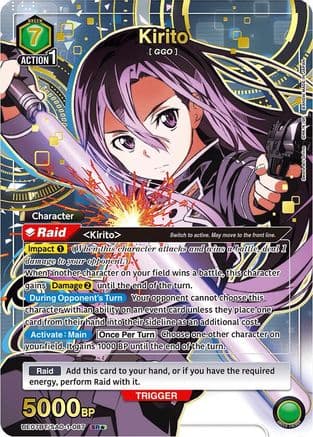 Kirito (087) (SR*) — UE07BT: Sword Art Online