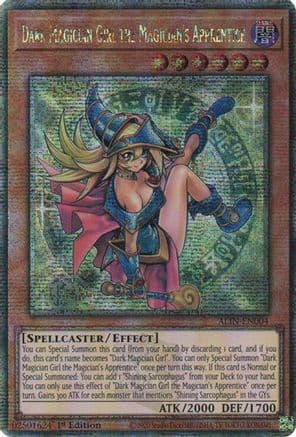 Dark Magician Girl the Magician's Apprentice (Quarter Century Secret Rare) — Yu-Gi-Oh! card
