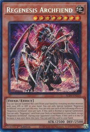 Regenesis Archfiend — Alliance Insight