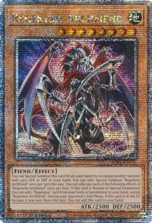 Regenesis Archfiend (Quarter Century Secret Rare) — Alliance Insight