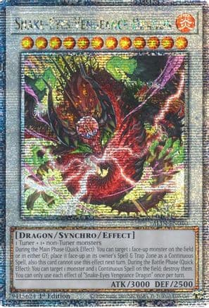 Snake-Eyes Vengeance Dragon (Quarter Century Secret Rare) — Yu-Gi-Oh! card