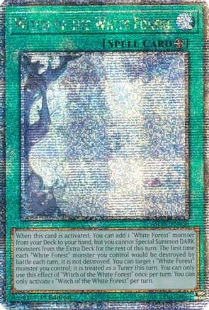 Witch of the White Forest (Quarter Century Secret Rare) — Yu-Gi-Oh! card