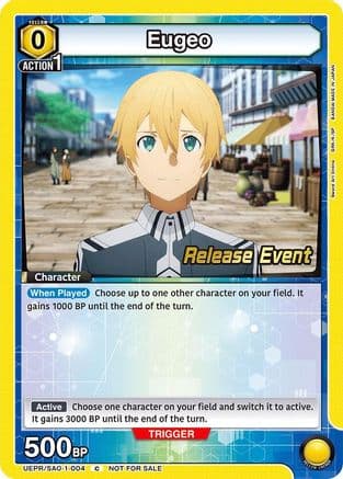 Eugeo (004) — UE07BT: Sword Art Online Release Event Cards