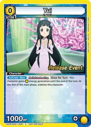 Yui (008) — UE07BT: Sword Art Online Release Event Cards