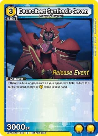 Deusolbert Synthesis Seven — UE07BT: Sword Art Online Release Event Cards