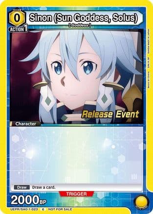 Sinon (Sun Goddess, Solus) (023) — Union Arena card