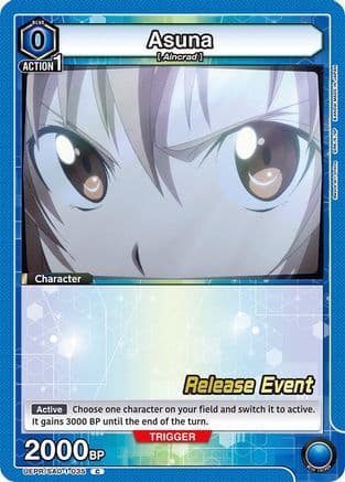Asuna (035) — UE07BT: Sword Art Online Release Event Cards