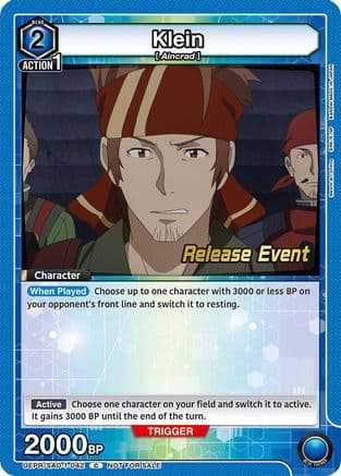 Klein (042) — UE07BT: Sword Art Online Release Event Cards