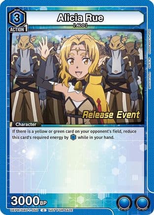 Alicia Rue — UE07BT: Sword Art Online Release Event Cards