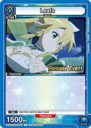 Leafa (058) — UE07BT: Sword Art Online Release Event Cards