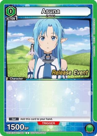 Asuna (068) — UE07BT: Sword Art Online Release Event Cards