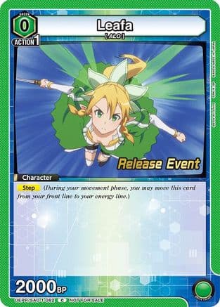 Leafa (082) — UE07BT: Sword Art Online Release Event Cards