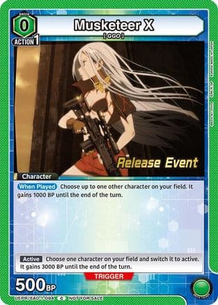 Musketeer X — UE07BT: Sword Art Online Release Event Cards