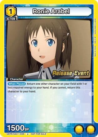 Ronie Arabel — UE07BT: Sword Art Online Release Event Cards