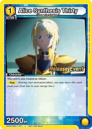 Alice Synthesis Thirty (011) — UE07BT: Sword Art Online Release Event Cards