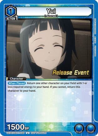 Yui (046) — UE07BT: Sword Art Online Release Event Cards