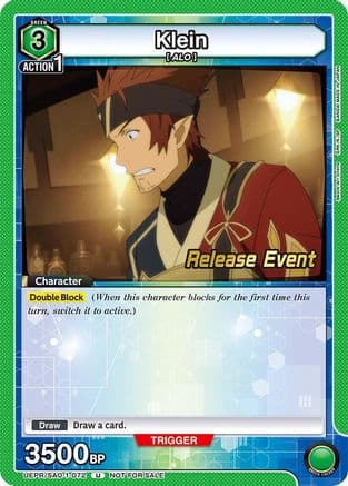 Klein (072) — UE07BT: Sword Art Online Release Event Cards