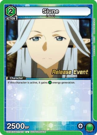 Siune — UE07BT: Sword Art Online Release Event Cards