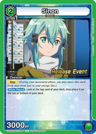 Sinon (089) — UE07BT: Sword Art Online Release Event Cards