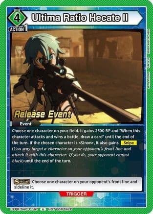 Ultima Ratio Hecate II — Union Arena card