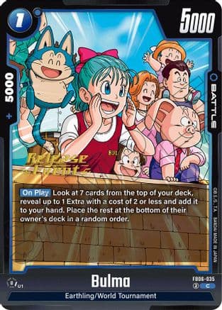 Bulma — Rivals Clash Release Event Cards