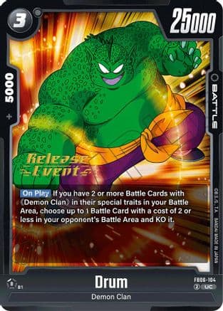Drum - FB06-104 — Rivals Clash Release Event Cards