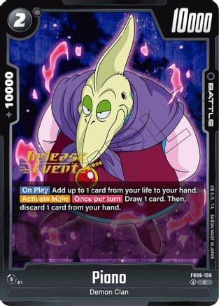Piano - FB06-106 — Rivals Clash Release Event Cards