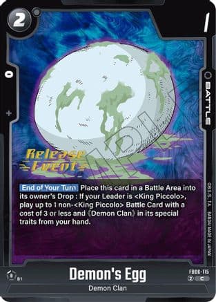 Demon's Egg — Rivals Clash Release Event Cards
