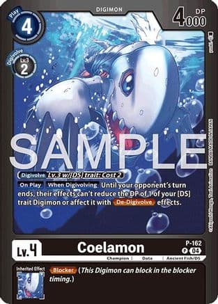 Coelamon — Limited Card Pack -Billion Bullet- Digimon Card Game card by Akihiro Yamada, The Animation
