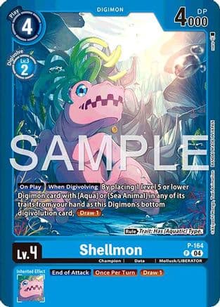 Shellmon — Limited Card Pack -Billion Bullet- Digimon Card Game card by Akihiro Makino, Toei Animation