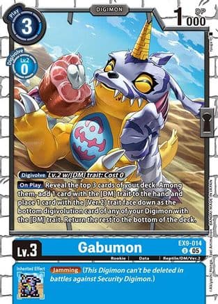 Gabumon — Versus Monsters Digimon Card Game card by Akiyoshi Hongo, Toei Animation