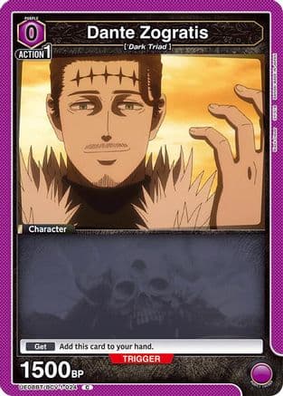 Dante Zogratis (024) (Box Topper Foil) — UE08BT: Black Clover