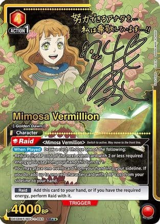 Mimosa Vermillion (093) (SR**) — UE08BT: Black Clover