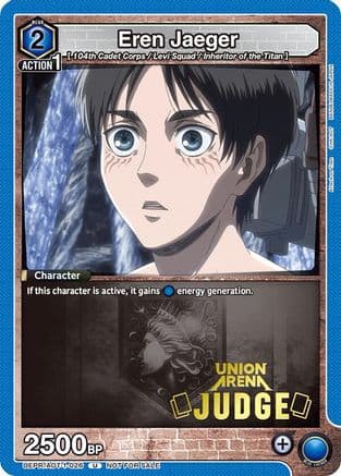 Eren Jaeger (Judge Pack) — Union Arena Promotion Cards