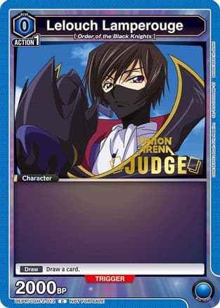 Lelouch Lamperouge (Judge Pack) — Union Arena Promotion Cards