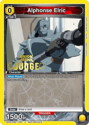 Alphonse Elric (Judge Pack) — Union Arena Promotion Cards
