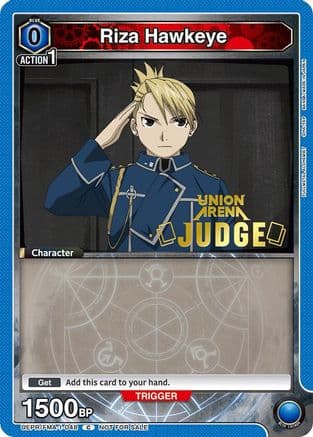 Riza Hawkeye (Judge Pack) — Union Arena Promotion Cards