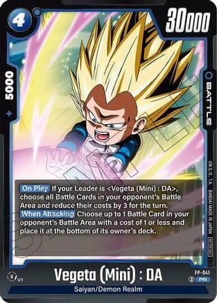 Vegeta (Mini) : DA - FP-041 — Rivals Clash Release Event Cards