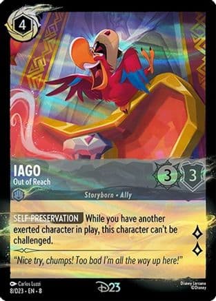 Iago - Out of Reach — Disney Lorcana Promo Cards