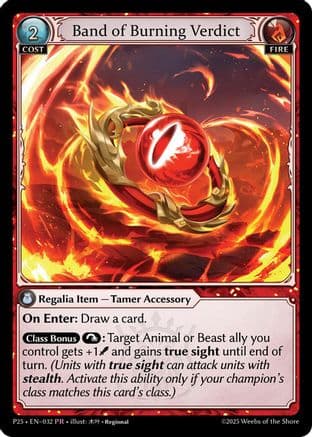 Band of Burning Verdict — Promotional Cards