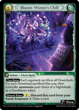 Bloom: Winter's Chill — Promotional Cards