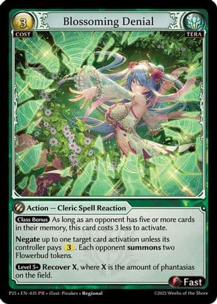 Blossoming Denial — Promotional Cards