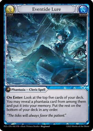Eventide Lure — Promotional Cards