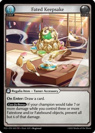 Fated Keepsake — Promotional Cards
