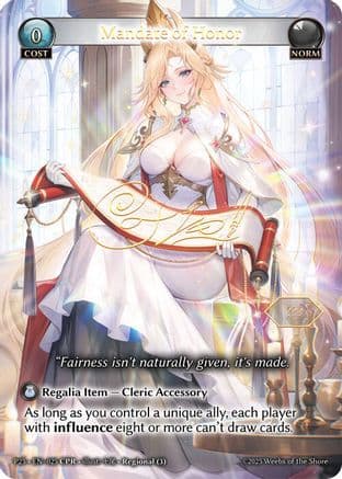 Mandate of Honor — Promotional Cards