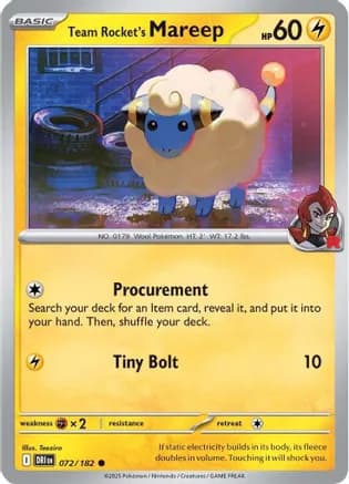 Team Rocket's Mareep — SV10: Destined Rivals