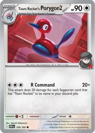 Team Rocket's Porygon2 — SV10: Destined Rivals
